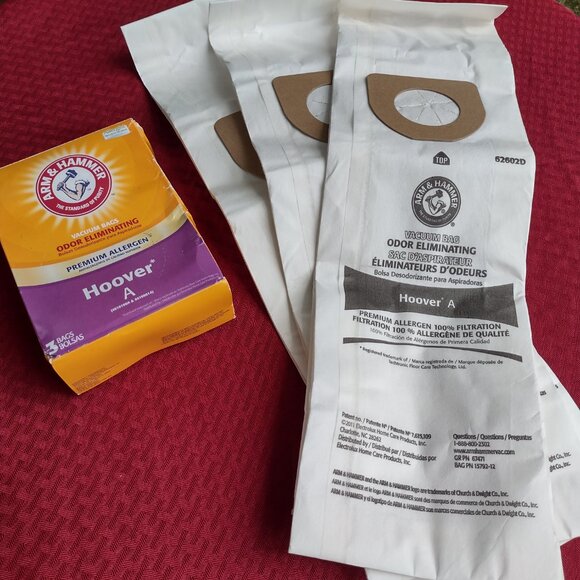 NEW Hoover Vacuum Bags (Pack of 3) and 2 Belts (Type 48) - Picture 6 of 10